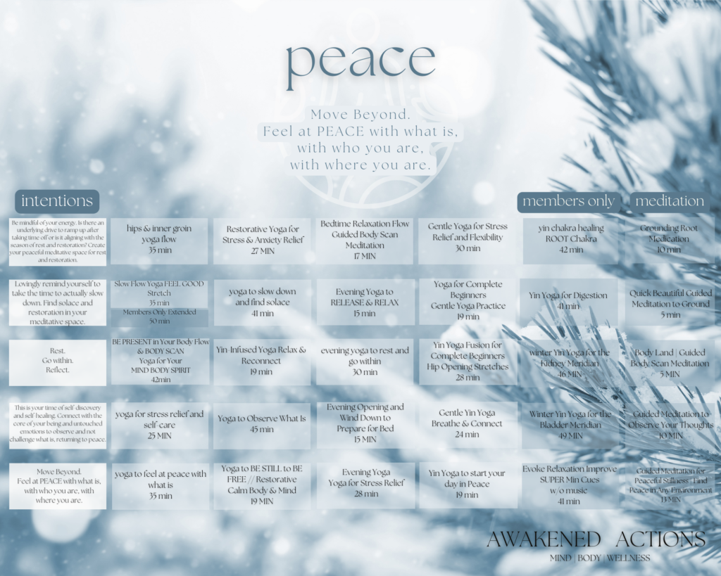 winter yoga